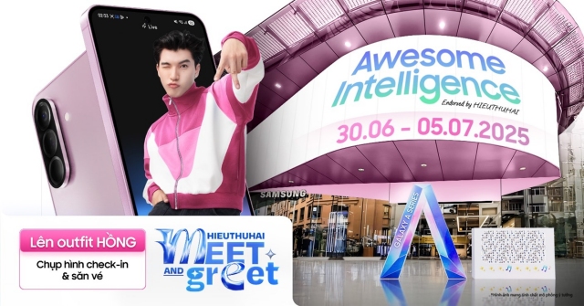 Samsung giới thiệu Galaxy A56 5G màu Hồng mới, bắt tay HIEUTHUHAI mở chuỗi sự kiện mùa hè bùng nổ